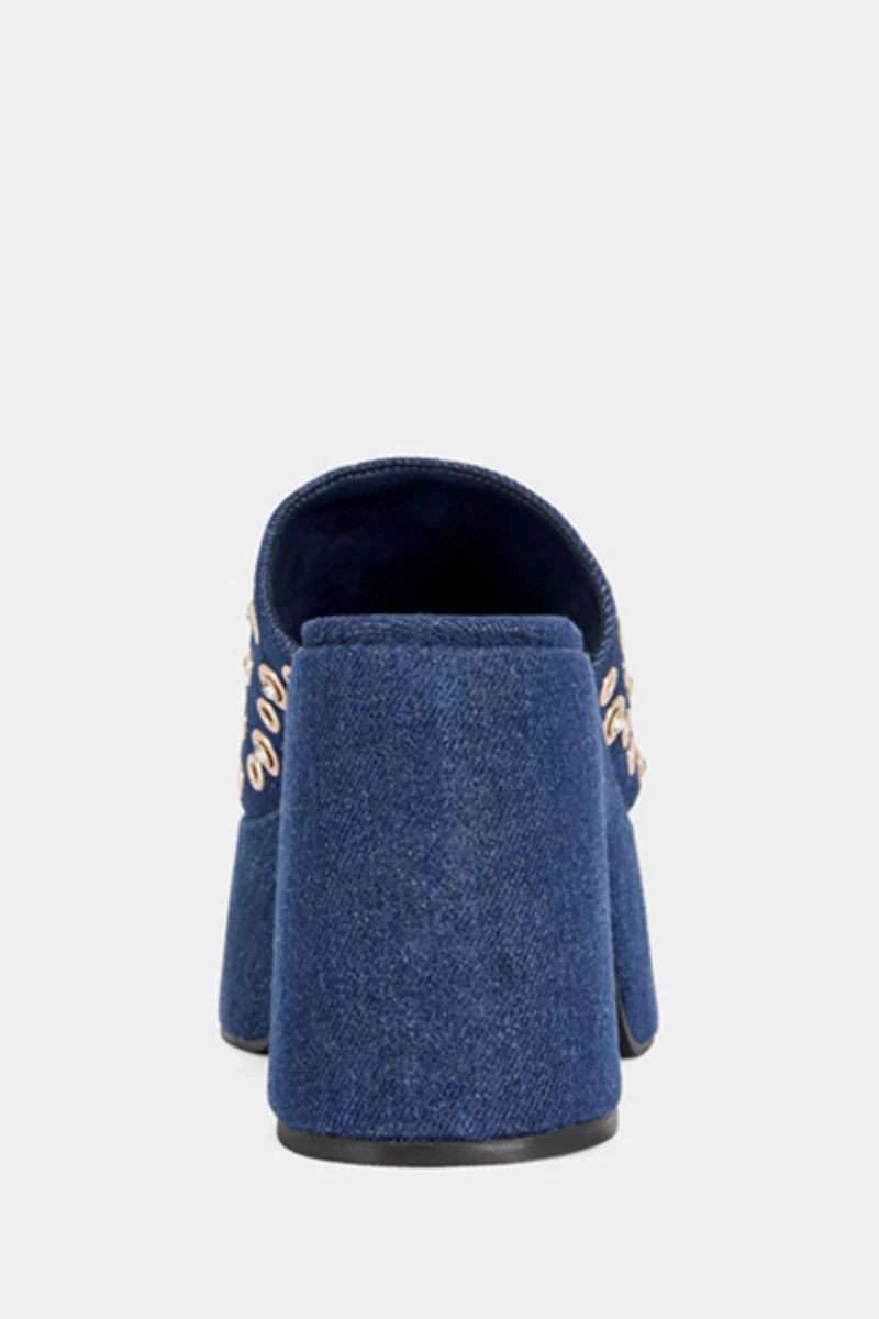 Azalea Wang Theodora Denim Platform Sandal
