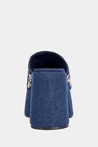 Azalea Wang Theodora Denim Platform Sandal