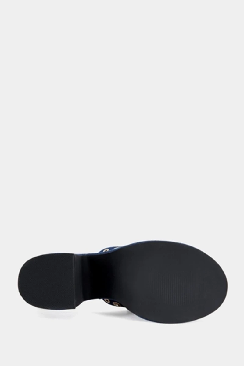 Azalea Wang Theodora Denim Platform Sandal