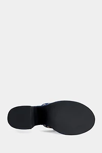 Azalea Wang Theodora Denim Platform Sandal