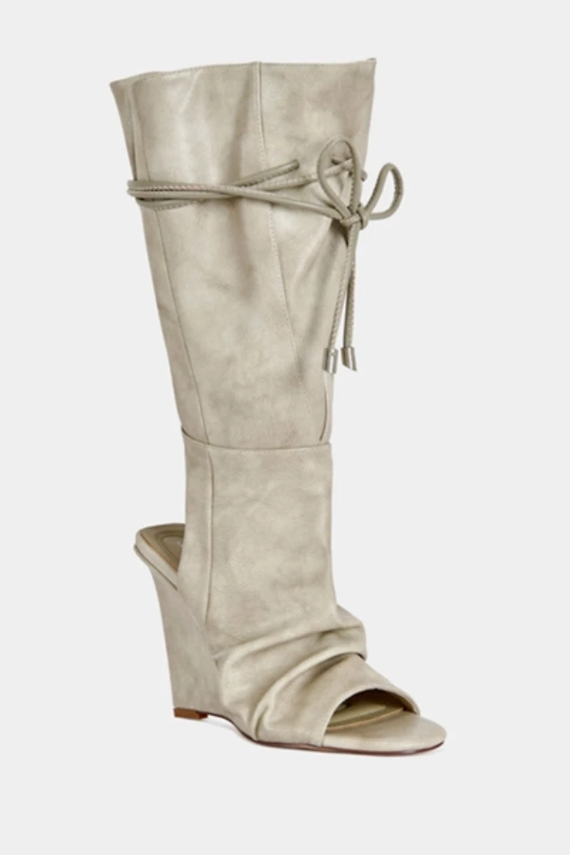 Azalea Wang Vailen Slouch Wedge Bootie