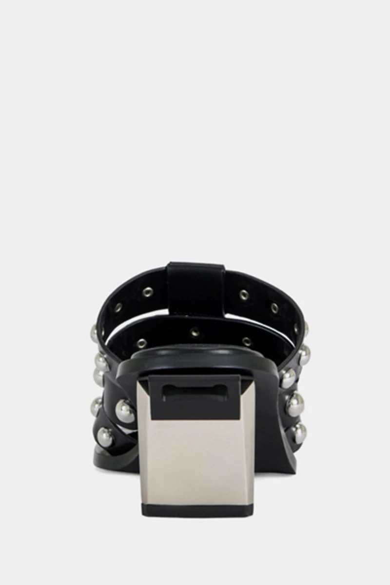 Azalea Wang Vandal Studded Sandal Heel