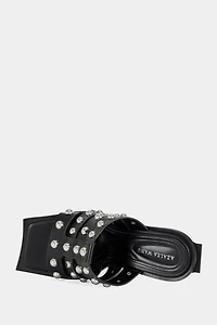 Azalea Wang Vandal Studded Sandal Heel