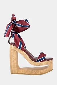 Azalea Wang Wynn Cut-Out Tie Up Wedge