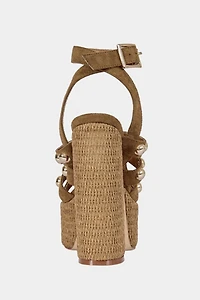 Azalea Wang Yara Platform Studded Sandal
