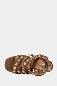 Azalea Wang Yara Platform Studded Sandal