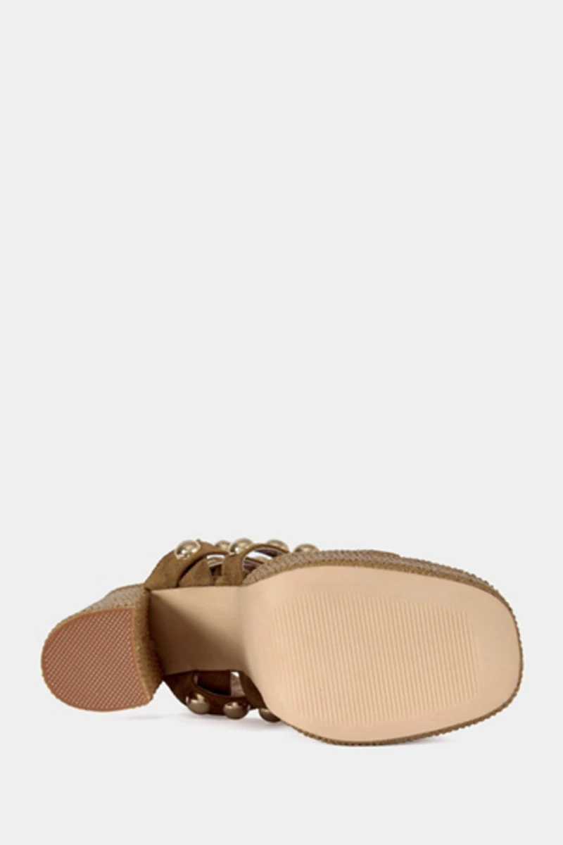 Azalea Wang Yara Platform Studded Sandal