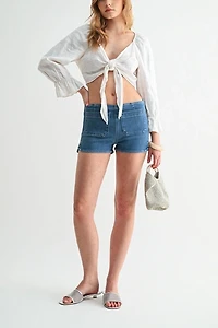 Jemina Denim The Sunday Patch Pocket Short