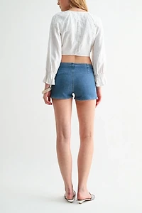 Jemina Denim The Sunday Patch Pocket Short