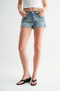 Jemina Denim Mid-Rise Cutoff Shorts