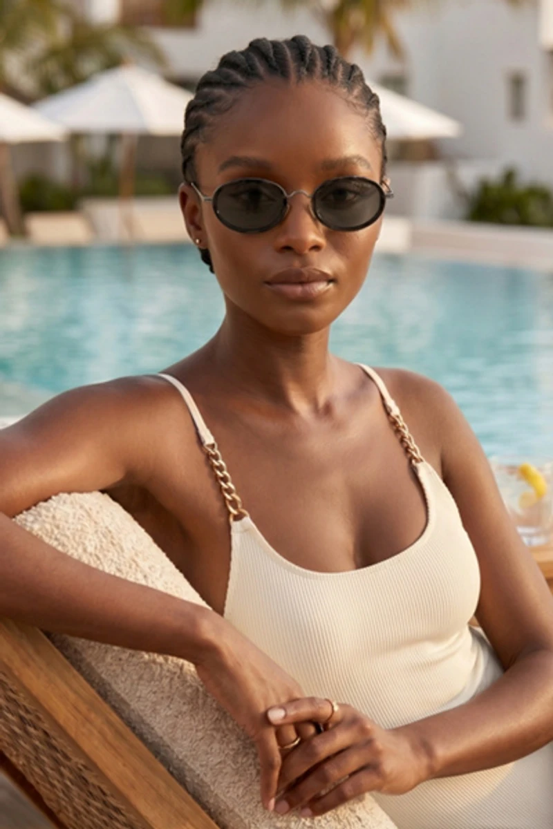 Fifth & Ninth Ciel Oval Sunglasses