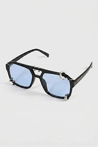 Fifth & Ninth Darcy Aviator Pierced Sunglasses