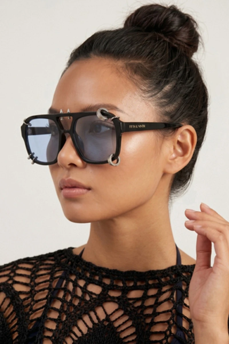 Fifth & Ninth Darcy Aviator Pierced Sunglasses