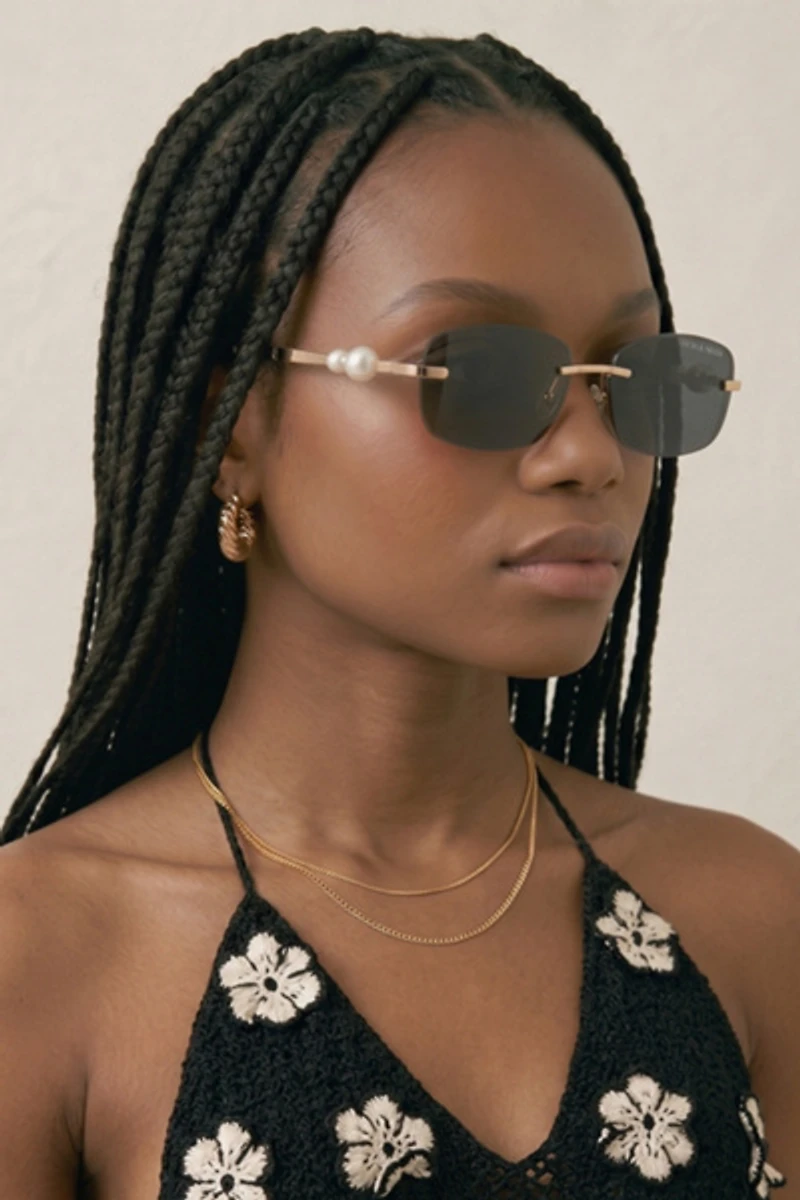 Fifth & Ninth Perla Rectangle Sunglasses