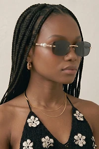 Fifth & Ninth Perla Rectangle Sunglasses