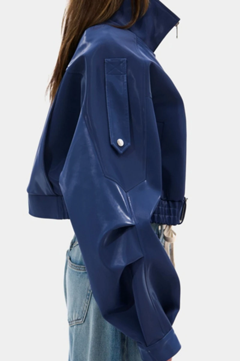 Azalea Wang Babz Liquid Luxe Moto Jacket