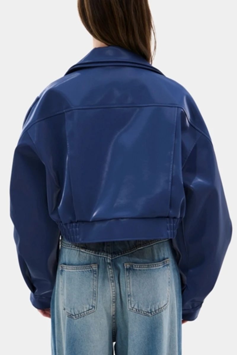 Azalea Wang Babz Liquid Luxe Moto Jacket