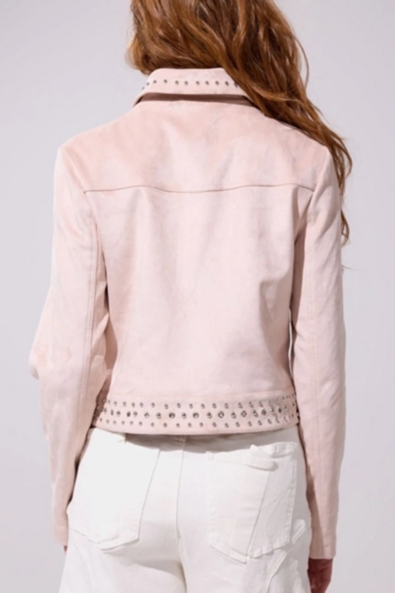 Azalea Wang Finlee Fringe Suede Jacket