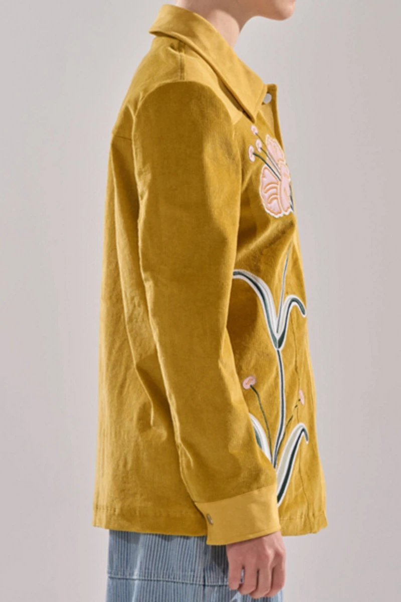 Azalea Wang Geraldine Floral Corduroy Jacket