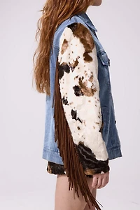Azalea Wang Lila Western Fringe Jacket