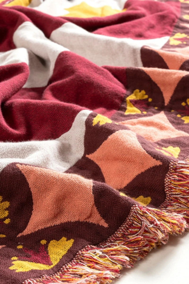 Zsa Zsa Zsu Jacquard Cotton Throw
