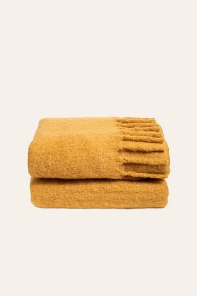 Zsa Zsa Zsu Ropar Fringed Acrylic Wool Throw Blanket