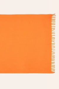 Zsa Zsa Zsu Ropar Fringed Acrylic Wool Throw Blanket