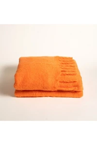 Zsa Zsa Zsu Ropar Fringed Acrylic Wool Throw Blanket