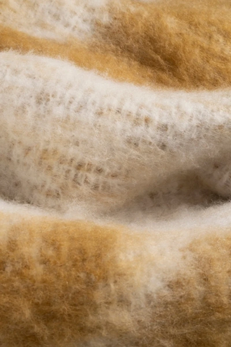Zsa Zsa Zsu Ropar Patterned Acrylic Wool Throw