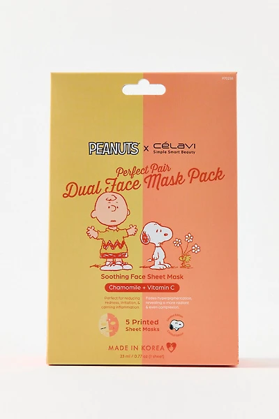 Célavi X Peanuts Perfect Pair Dual Face Mask 5-Pack