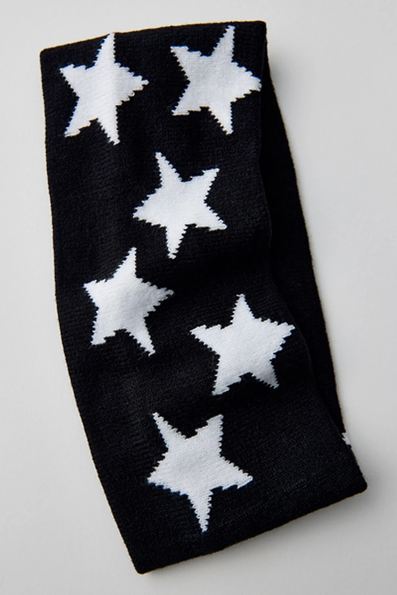 Seeing Stars Knit Wide Headwrap Headband