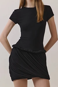 Personal Code Arissa Short Sleeve Bubble Mini Dress