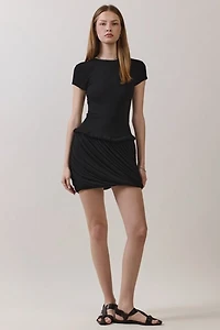 Personal Code Arissa Short Sleeve Bubble Mini Dress