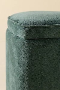 Hadley Heart Shaped Velvet Upholstered Storage Ottoman