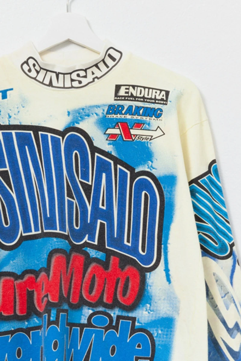 Vintage 1990s Sinisalo Graphic Supercross Jersey