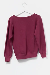 Vintage 1960s Distressed University of Hawaii V-Neck Sweatshirt