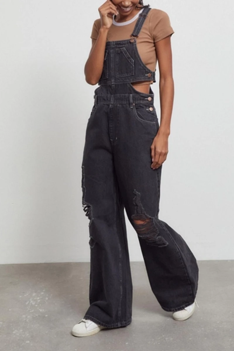 BDG Denim Baggy Cutout Overall