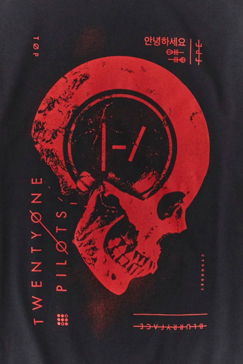 Twenty One Pilots Skull Graphic Tee