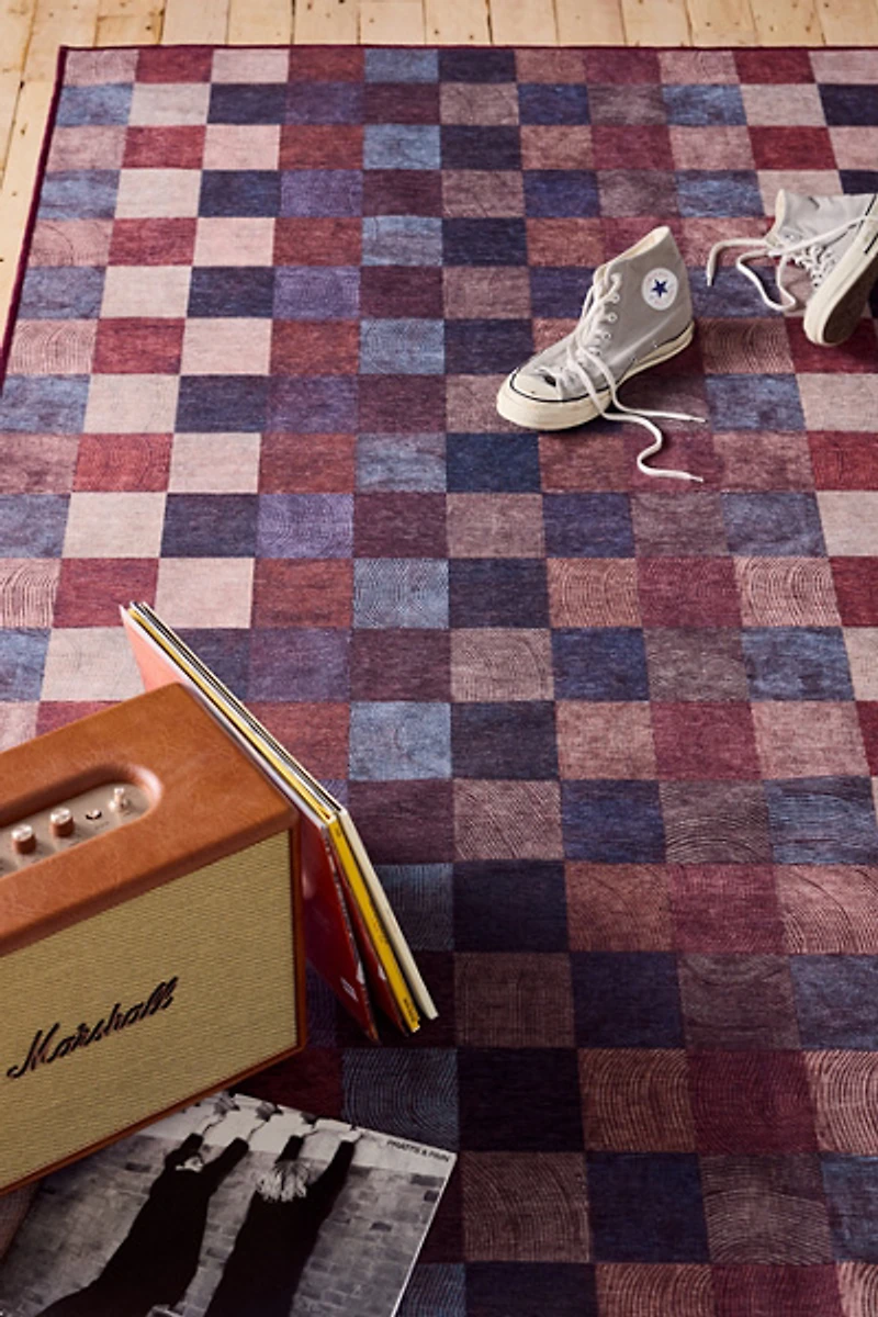 Ruggable Blaise Checkered Washable Rug