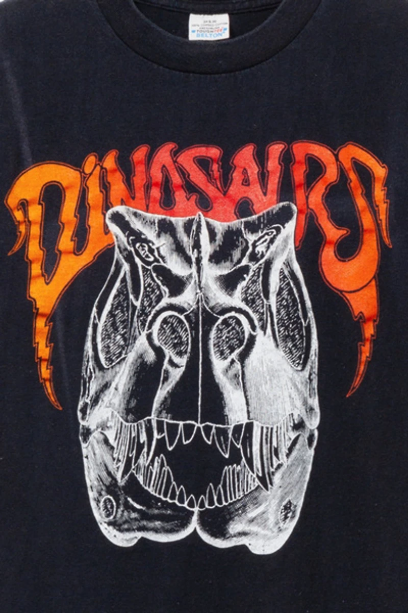 Vintage 1980s Dinosaurs Graphic Band T-Shirt