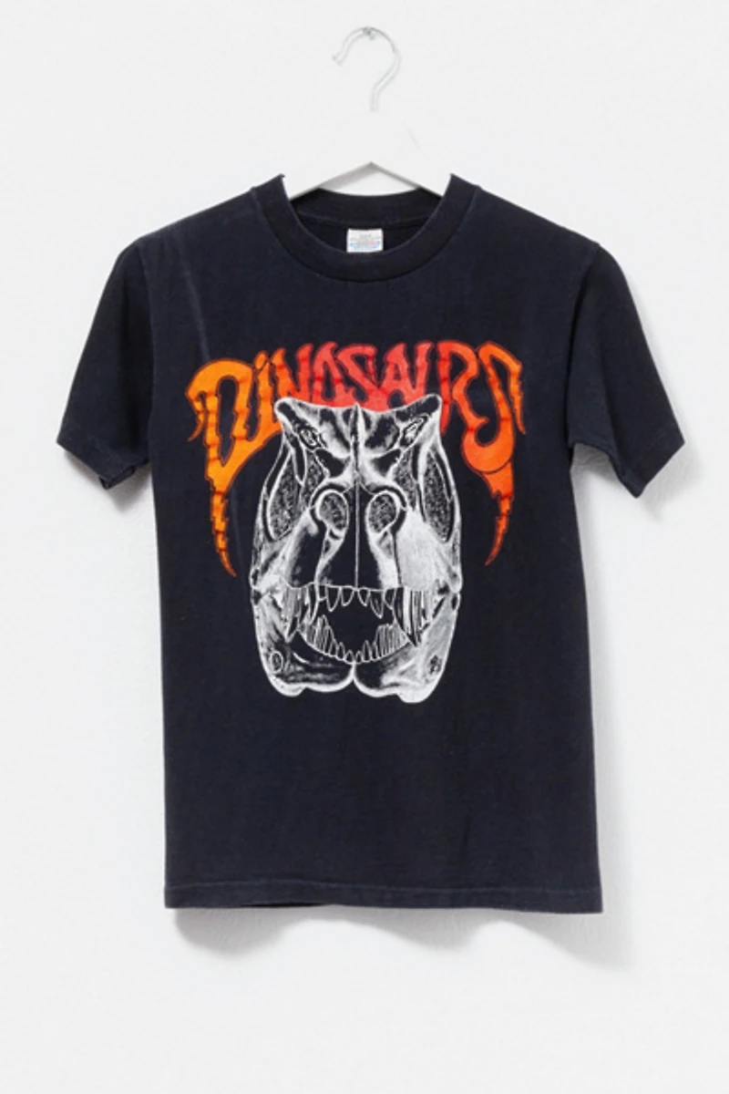 Vintage 1980s Dinosaurs Graphic Band T-Shirt