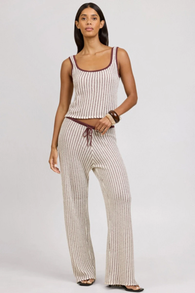 Onia Crochet Knit Drawstring Pant