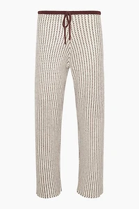 Onia Crochet Knit Drawstring Pant