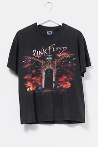 Vintage 1990s Distressed Pink Floyd The Wall Graphic Band T-Shirt
