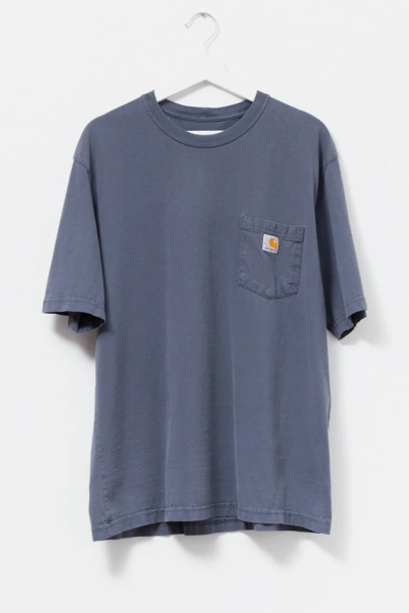 Vintage Y2K Carhartt Blue Gray Pocket T-Shirt