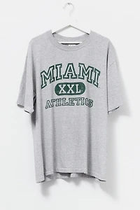 Vintage 1990s Distressed Miami Athletics Graphic T-Shirt
