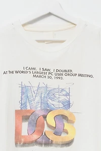 Vintage 1990s Distressed Microsoft DOS 6 Graphic T-Shirt