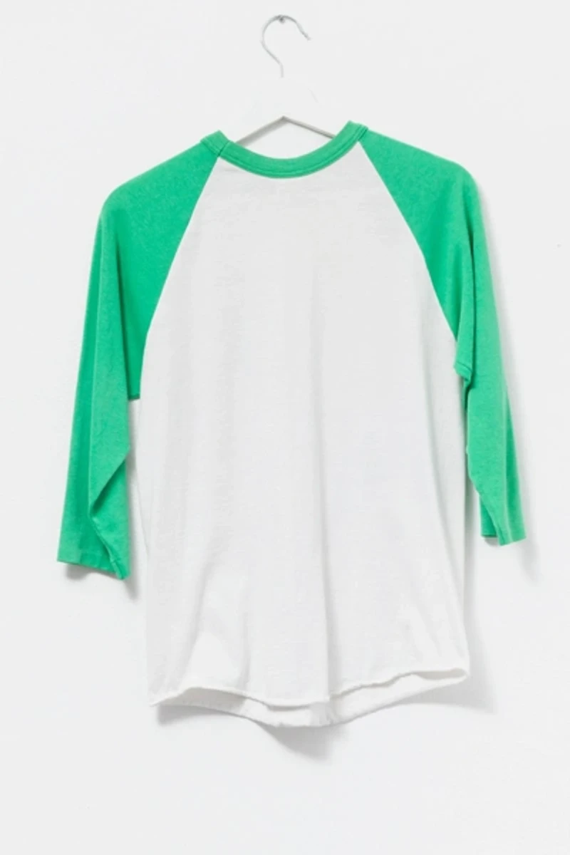 Vintage 1990s Distressed Pioneer Baseball Graphic Raglan T-Shirt