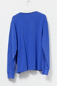 Vintage Y2K Blue Cotton Rugby Shirt