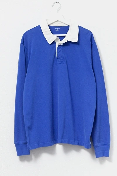 Vintage Y2K Blue Cotton Rugby Shirt